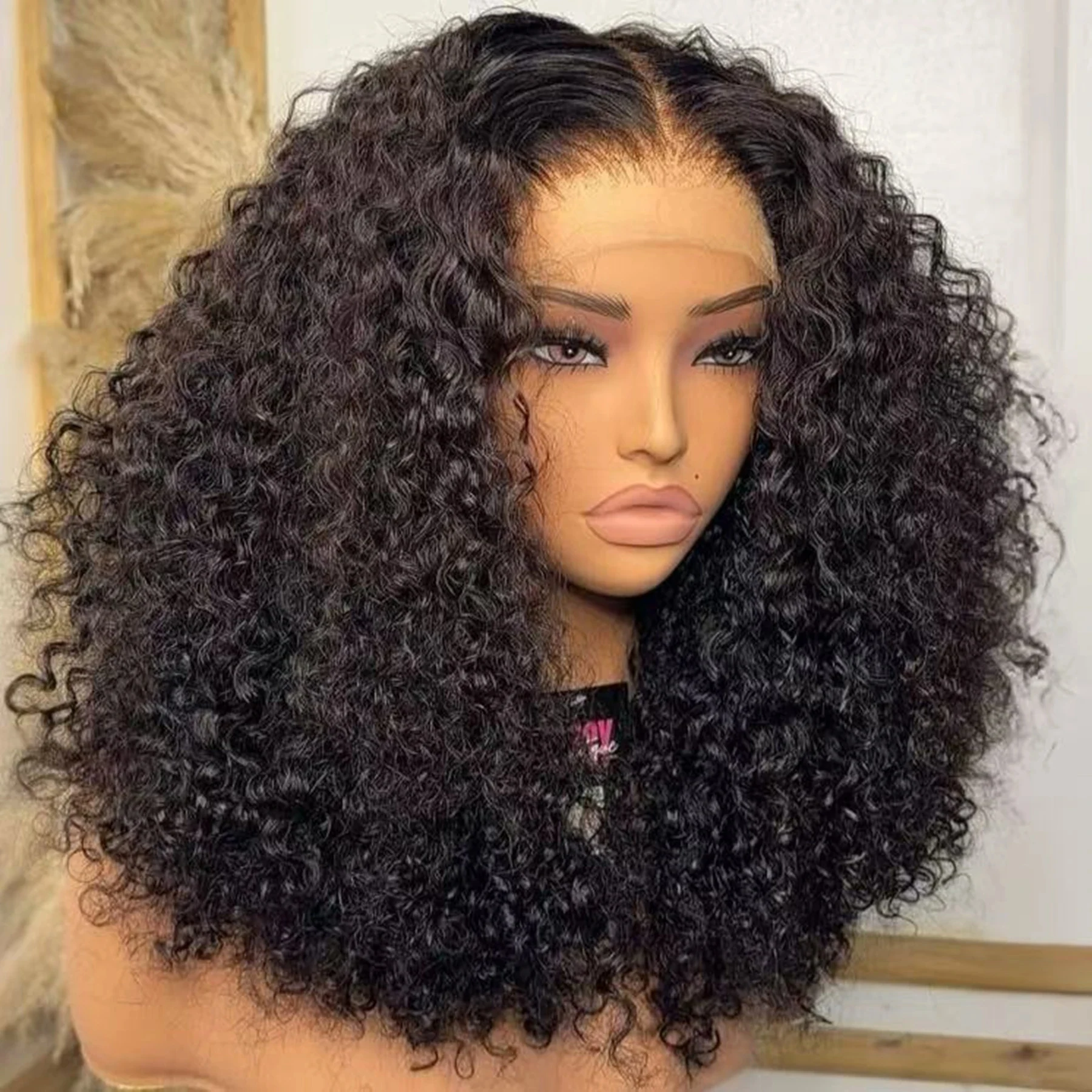 14 16 Inch Curly Deep Wave 13x - Glueless Wear And Go Human Hair Wig ulasan dan harga