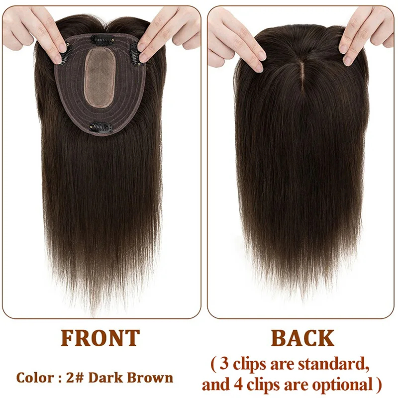 Silk Base Top Women Topper Cli - Seamless Clip In Hair Extensions Human Hair ulasan dan harga