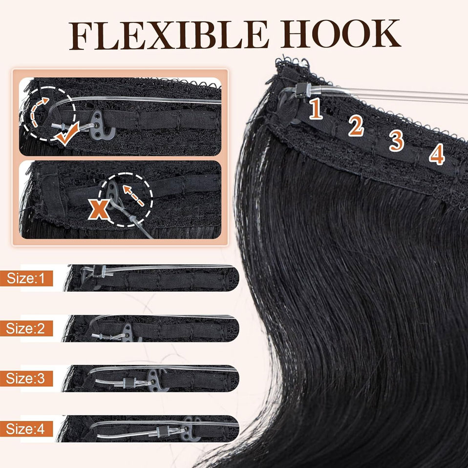 S-noilite Wire In Human Hair E - Invisible Tape In Extensions Real Hair ulasan dan harga
