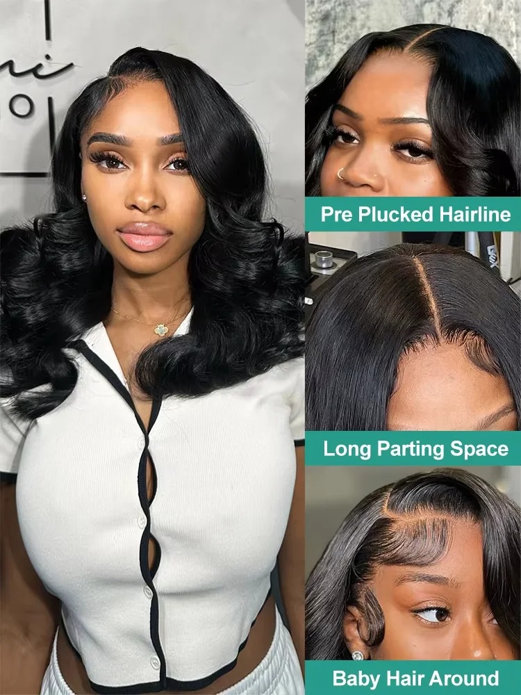Body Wave Bob Wig Human Hair 1 - Glueless Wear And Go Human Hair Wig ulasan dan harga