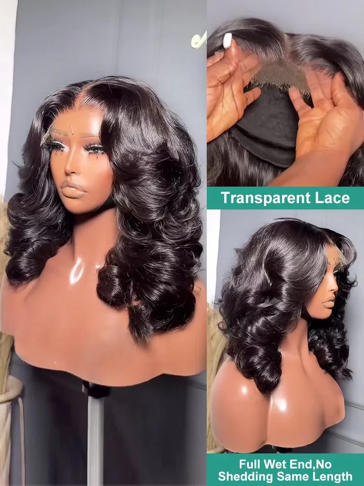 Body Wave Bob Wig Human Hair 1 - Glueless Wear And Go Human Hair Wig ulasan dan harga