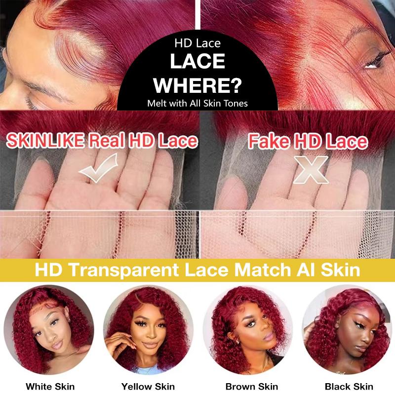 99j Deep Wave Lace Front Hair  - Lace Front Wigs ulasan dan harga
