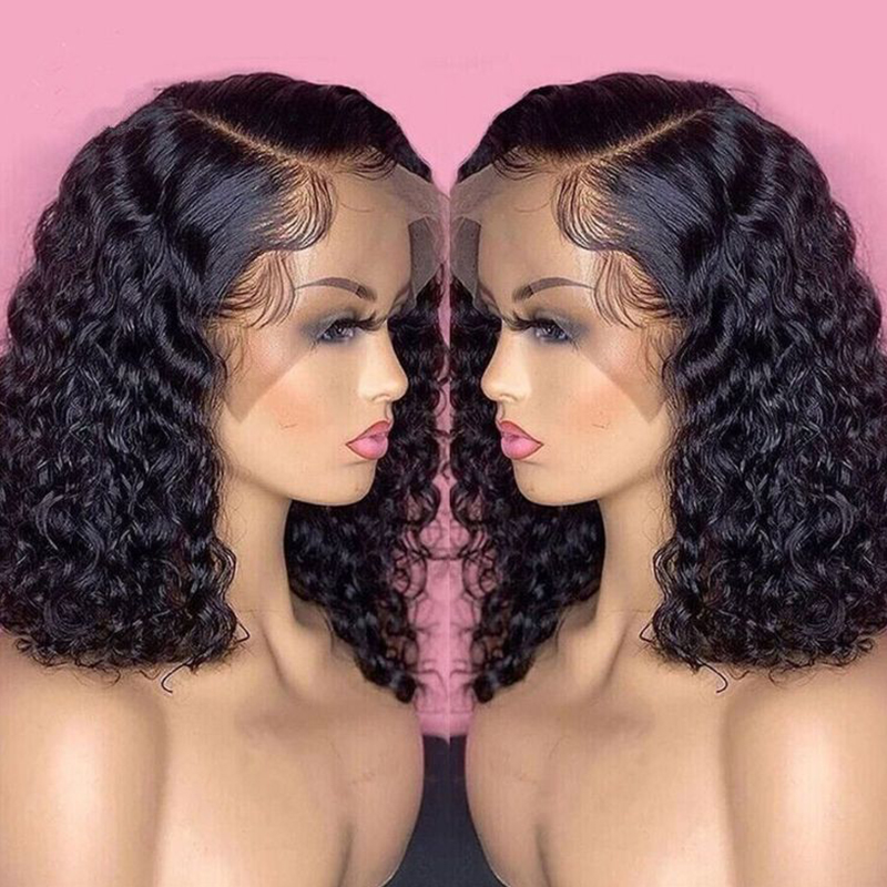 Deep Wave Wigs Human Hair 180  - Glueless Wear And Go Human Hair Wig ulasan dan harga