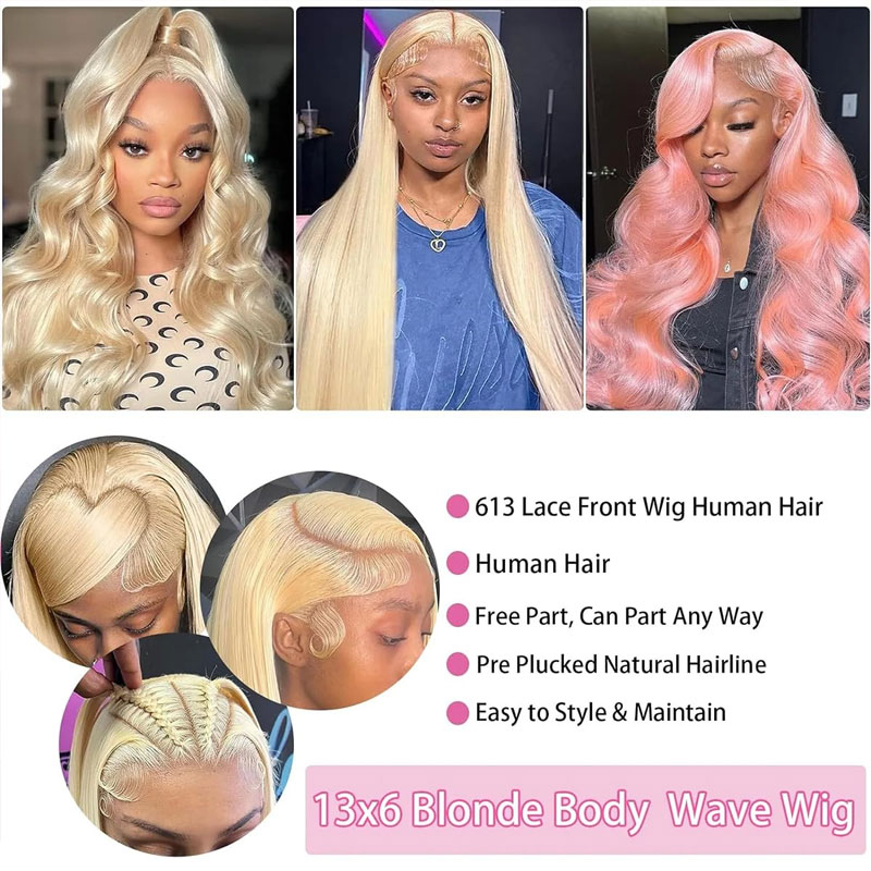 613 Hd Lace Frontal Wig 13x6 B - 613 Blonde Body Wave Lace Front Wig ulasan dan harga