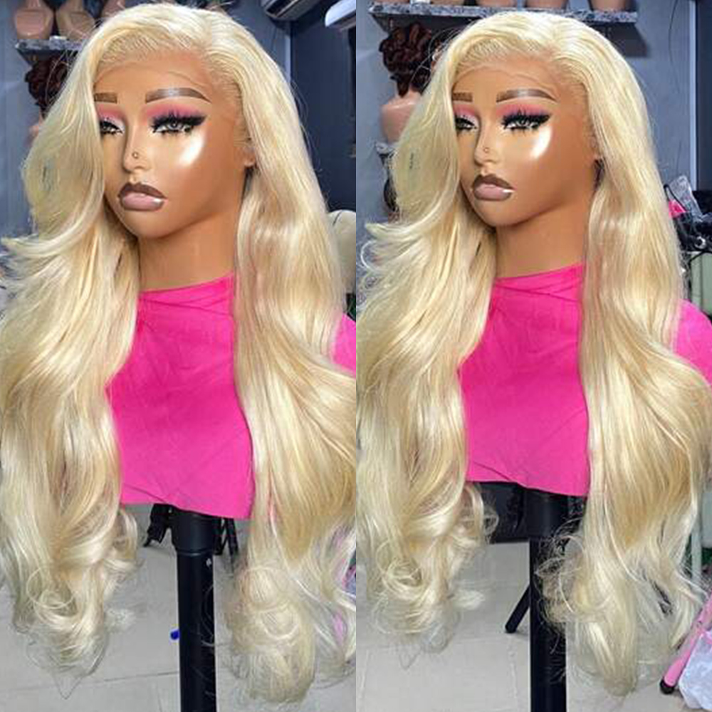 Invisible Drawstring 360 Hd La - 613 Blonde Body Wave Lace Front Wig ulasan dan harga