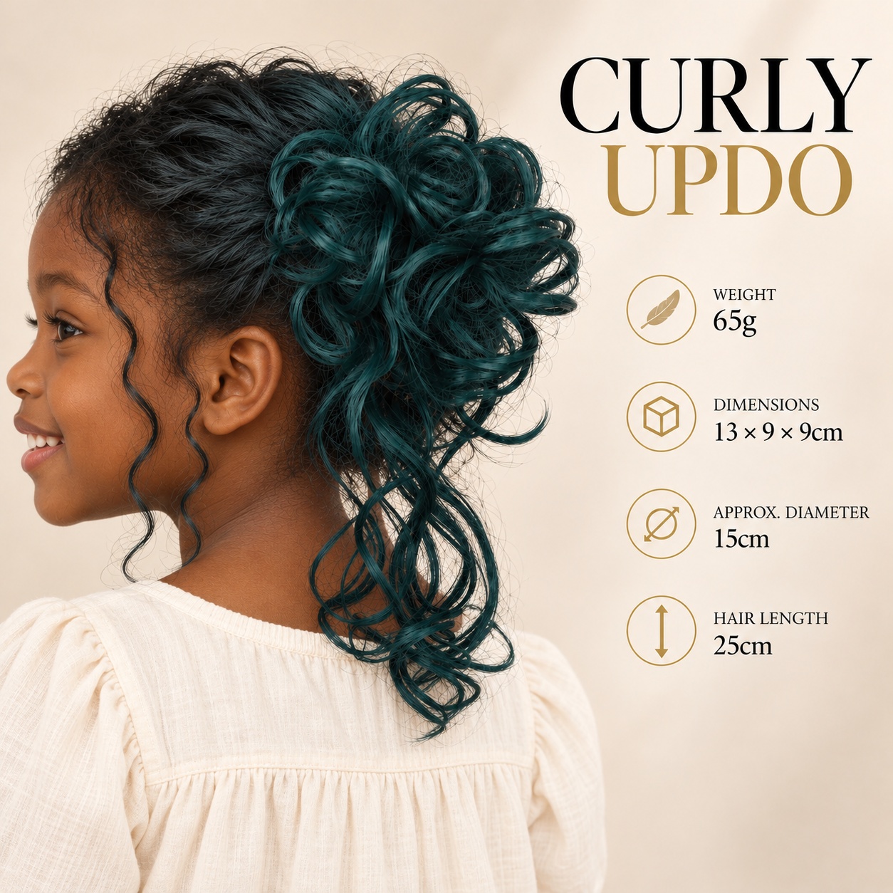 Curly Bun Hairpiece Claw Clip  - Claw Clip Messy Bun Hair Piece ulasan dan harga